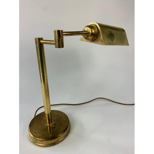 3 - Large brass desk lamp, 43cm