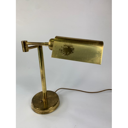 3 - Large brass desk lamp, 43cm