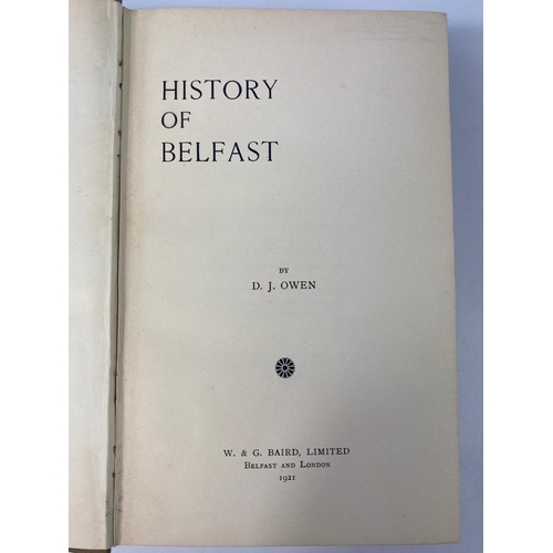 327 - History of Belfast by D. J. Owen, 1921, 1st Edition.