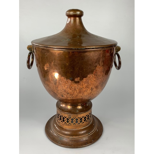 34 - Late 19th century coal bin in the Regency style, 49cm