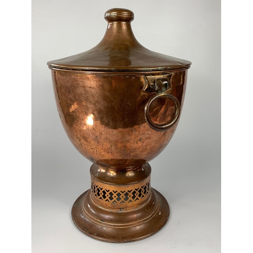 34 - Late 19th century coal bin in the Regency style, 49cm