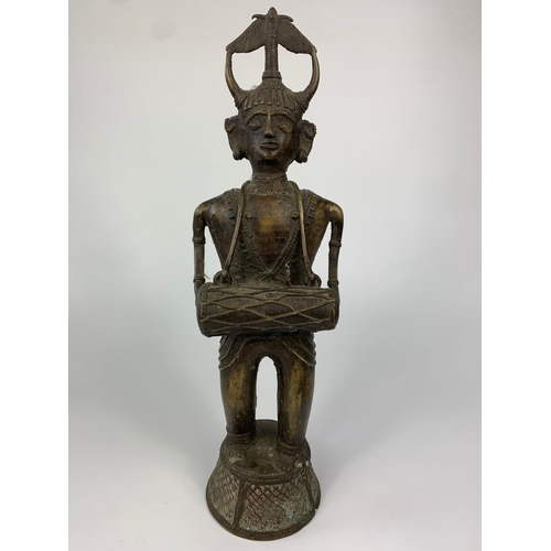 42 - African bronze figure, circa 1900-1910, 38cm