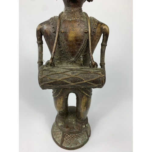 42 - African bronze figure, circa 1900-1910, 38cm