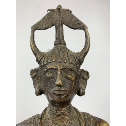 42 - African bronze figure, circa 1900-1910, 38cm