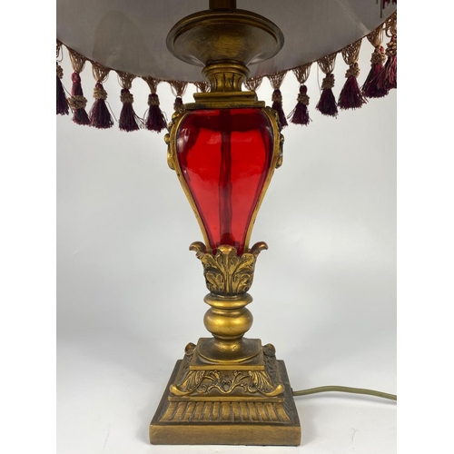 53 - Ornate lamp, 67cm