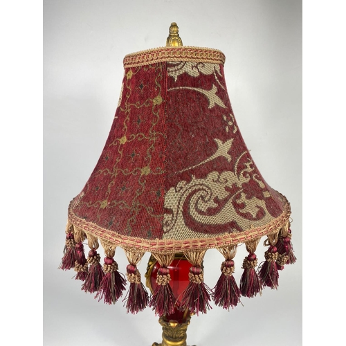 53 - Ornate lamp, 67cm