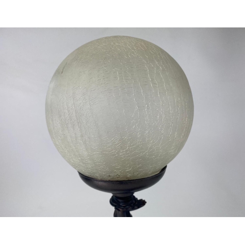 64 - Art Deco style resin lamp, 47cm