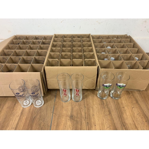 600 - 3 boxes of pint glasses