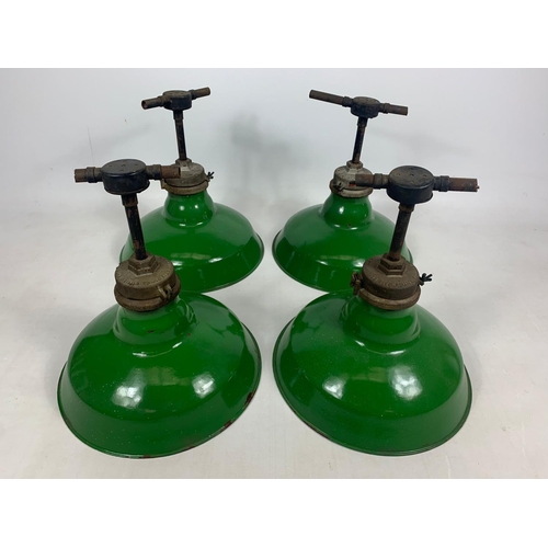 87 - 4 large vintage light fittings, 44cmx40cm