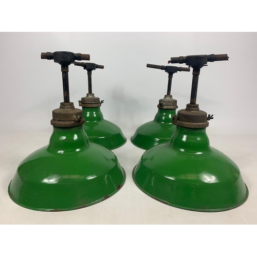 87 - 4 large vintage light fittings, 44cmx40cm