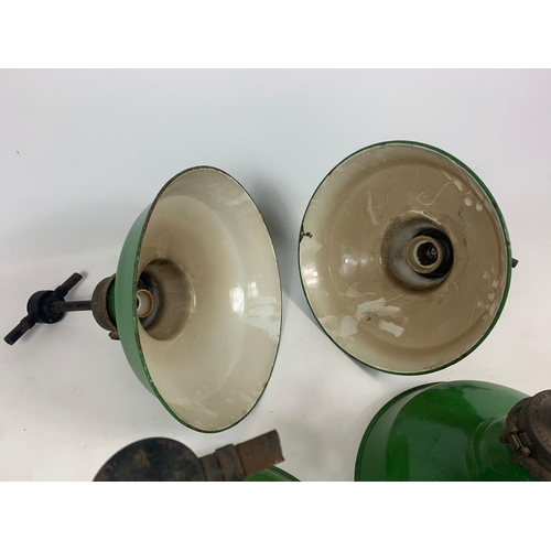 87 - 4 large vintage light fittings, 44cmx40cm