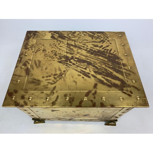 94 - Brass coal box 41x32x31