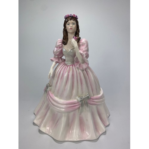 198 - Large Coalport figurine, 'Ladies of Fashion, Jan.' 21cm