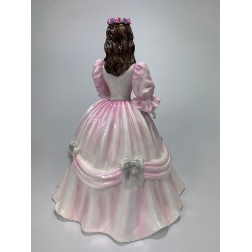 198 - Large Coalport figurine, 'Ladies of Fashion, Jan.' 21cm