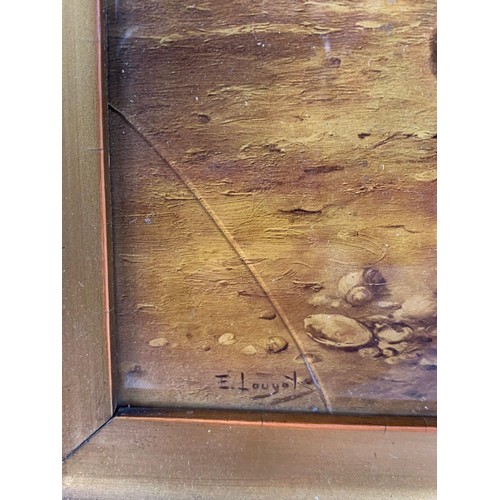 37 - Late 19th century gilt framed crystoleum