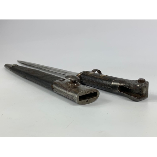 1 - Late 19th century bayonet stamped, W.D. and V.R.  44cm