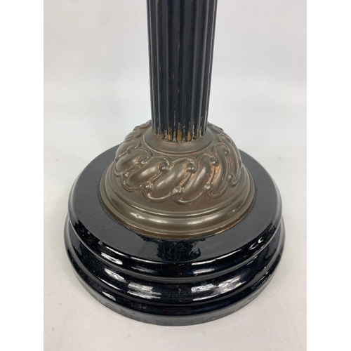 20 - Large late 19th century oil lamp, 69cm