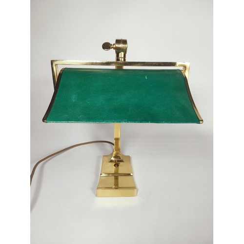 43 - Vintage style brass desk lamp