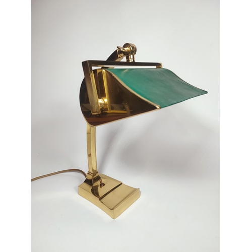 43 - Vintage style brass desk lamp