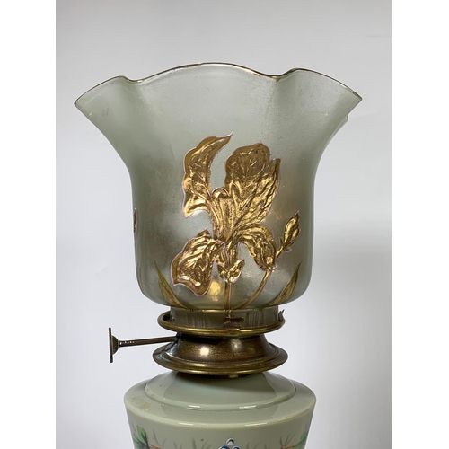 49 - Late Victorian oil lamp, 39cm