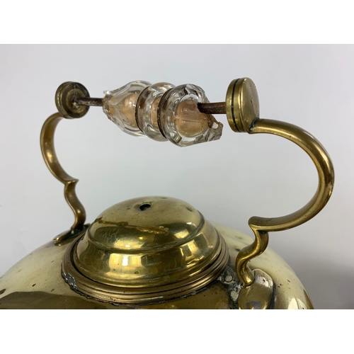 115 - Two Victorian brass kettles