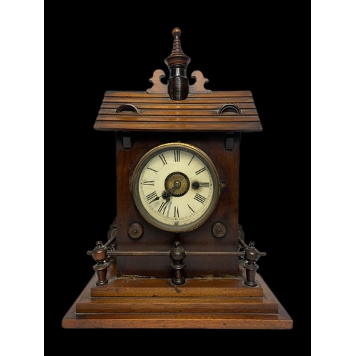 15 - Late 19th century Philipp Haas & Sohne German mantle clock. 26x24x39cm