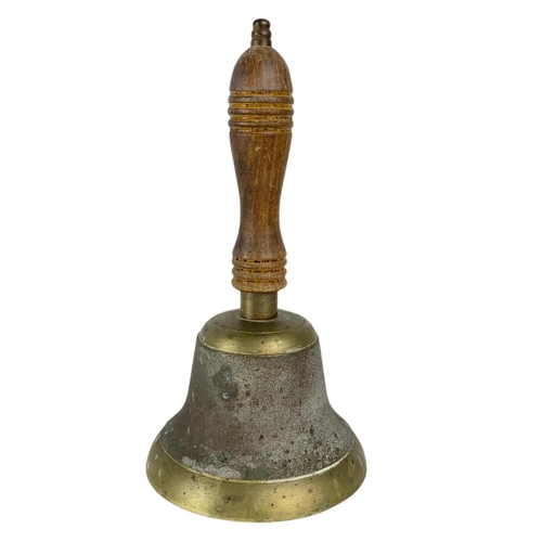 103 - Small vintage brass bell. 24cm