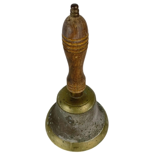 103 - Small vintage brass bell. 24cm