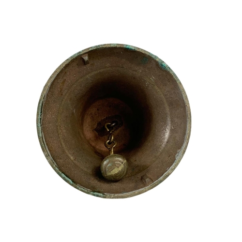 103 - Small vintage brass bell. 24cm