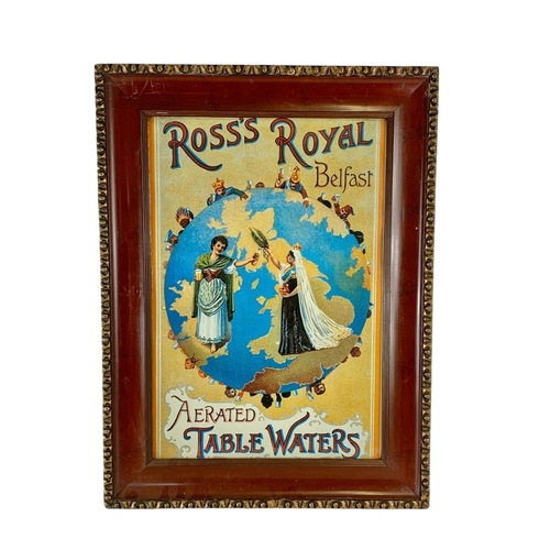 110 - Old style Ross’s Royal sign in a Victorian frame. 50/66cm