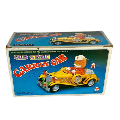 114 - Vintage “Old Style Cartoon Car” in box. 30/12/18cm