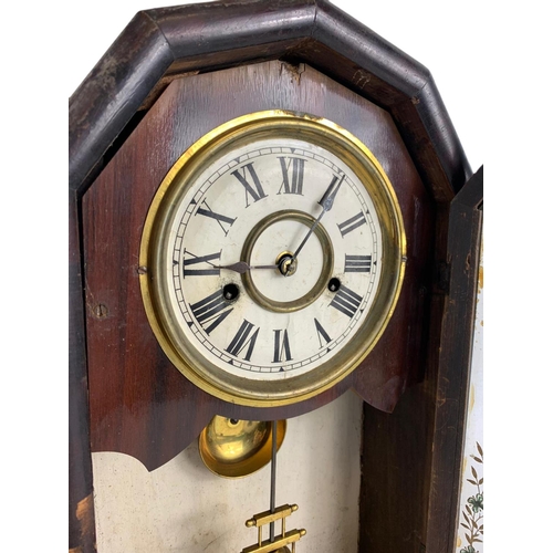 149 - Victorian mantle clock. 29.5/12/46cm