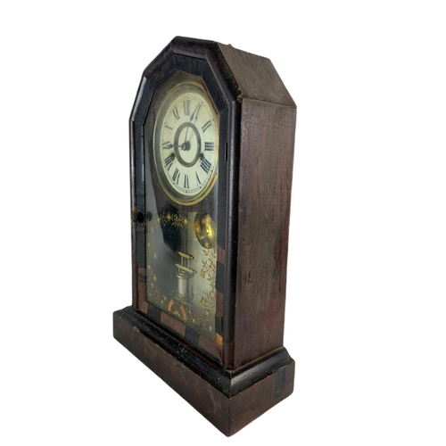 149 - Victorian mantle clock. 29.5/12/46cm