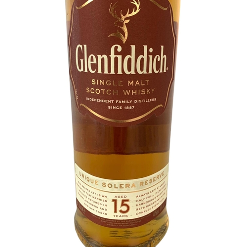 15 - Glenfiddich Single Malt Scotch Whisky. Aged 15 years