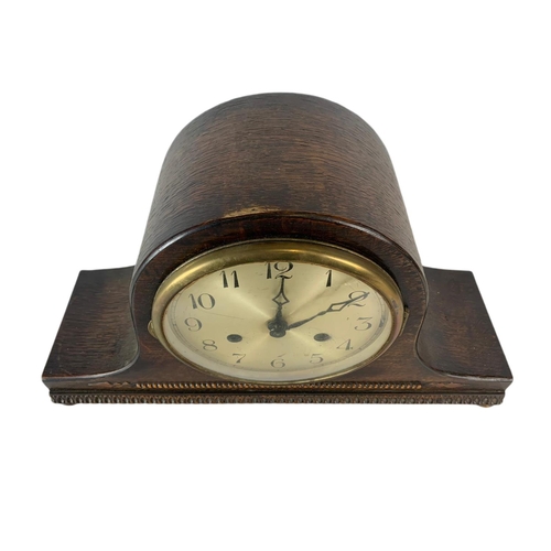 188 - 2 vintage mantle clocks. 38cm