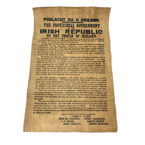 190 - 1920’s The Provisional Government of The Irish Republic poster. 50/76cm