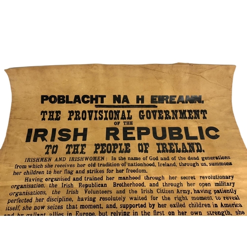 190 - 1920’s The Provisional Government of The Irish Republic poster. 50/76cm