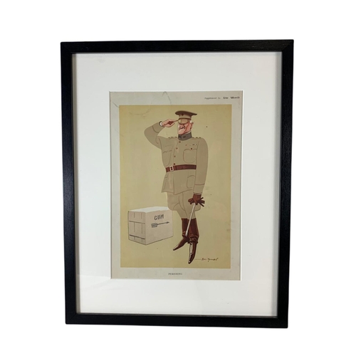 208 - Set of 3 early 20th century reframed military Versailles prints. WW1. 37/46.5cm