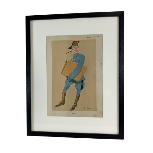 208 - Set of 3 early 20th century reframed military Versailles prints. WW1. 37/46.5cm