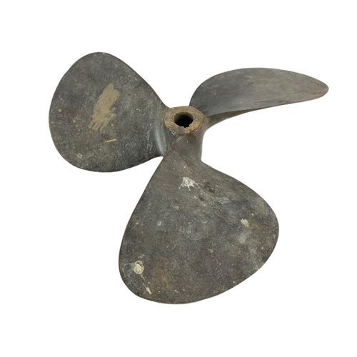 223 - Early 20th century gun metal propeller. 38cm