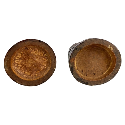 231 - Pair of late 19th century Japanese brush pots. 31.5cm