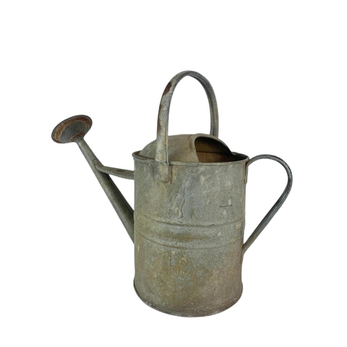 239 - Vintage galvanised watering can. 55/43cm