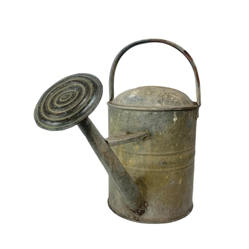 239 - Vintage galvanised watering can. 55/43cm