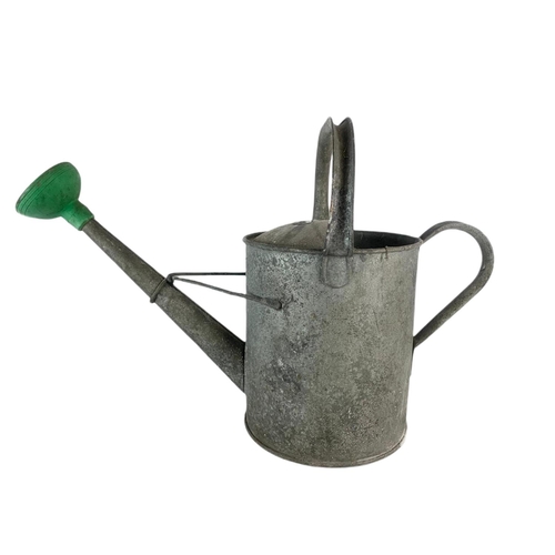 240 - Vintage galvanised watering can. 53/36cm