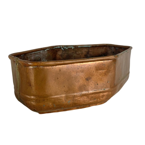 242 - 4 Victorian copper pots. 37cm