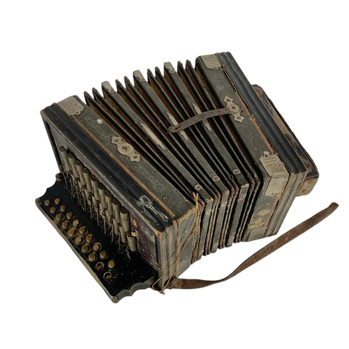 254 - Vintage Steel Reeds accordion. The National Band