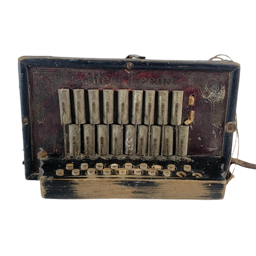 254 - Vintage Steel Reeds accordion. The National Band