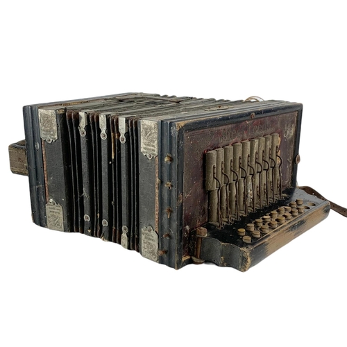 254 - Vintage Steel Reeds accordion. The National Band