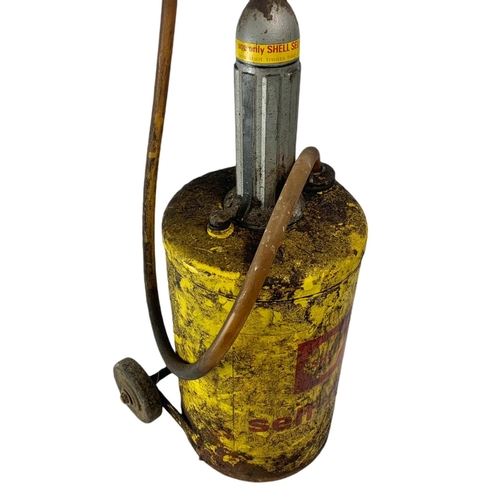 263 - Shell oil dispenser. 89cm