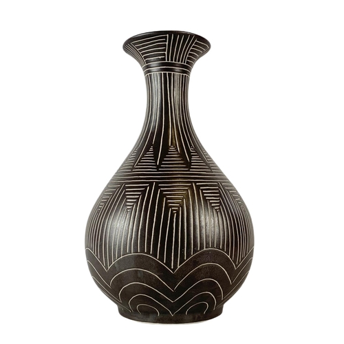 398 - Ornate Middle Eastern style vase. 40cm